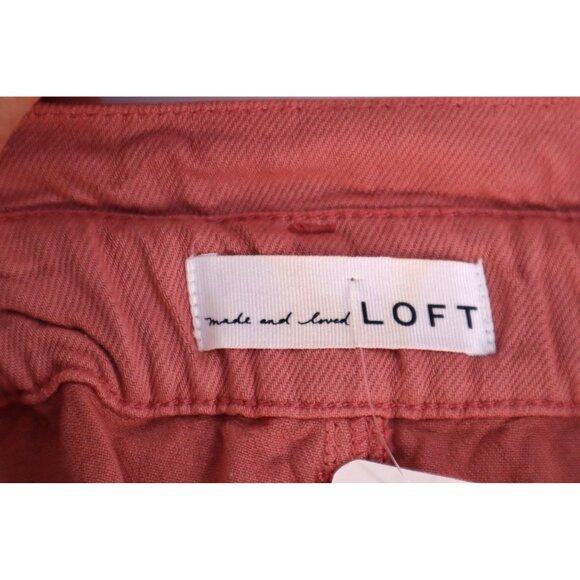 LOFT by High-Rise Paper bag‎ Waist Shorts with Belt & Button Fly Size XS - Picture 6 of 8